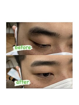 ザ パーム(THE PERM) 時短アイブロウ_センターパート, サイドパート,韓国マッシュ