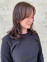 トップヘアーラウンジ 知立(TOP HAIR Lounge)&nbsp;空気感が抜群！ミディアムウェーブ/ニュアンスカラー