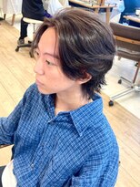 ペイジバイネオリーブ 吉祥寺店(Paige by Neolive)&nbsp;メンズボブ/センターパート/ニュアンスパーマ