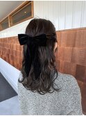 ハーフアップ
