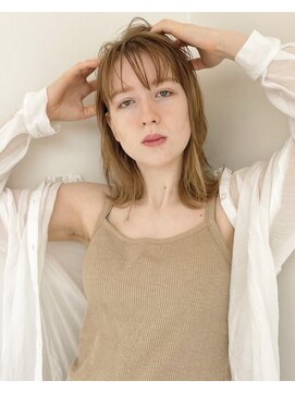 リンク(Link) 【Link】レイヤーミディアム×ハイトーン×ベージュカラー