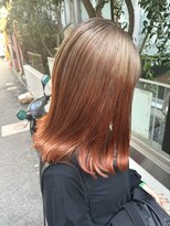 ヘアカロン(Hair CALON) デザインカラー／インナーカラー／オレンジブラウン