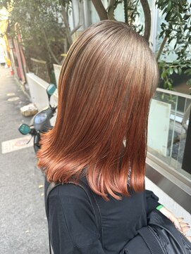 ヘアカロン 熊本本店(Hair CALON) デザインカラー／インナーカラー／オレンジブラウン