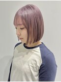 【iLi×REN】ミルクティーピンク/ラベンダーグレージュ/ボブ