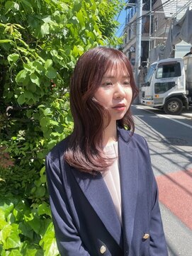 シンク オモテサンドウ(sync omotesando) 自然光と室内で見え方が違う透明感暖色カラーレイヤー