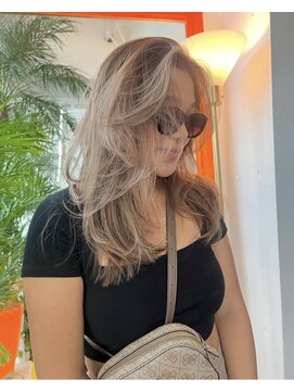 ルーヴェ(LOWE) 【natsumi】19ミルクティベージュ,ロングレイヤーグラデーション