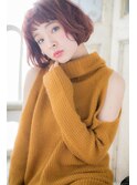 ショートバングのふわふわボブa