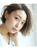 soLoベージュ×パーマ