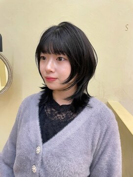 スニュウ(snuw) 【snuw mina】レイヤーカット/顔周りカット/透明感カラー/伏見