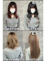 エスト 大阪梅田(EST)&nbsp;レミー100%高級人毛/53cm☆シールエクステ70枚+カラー