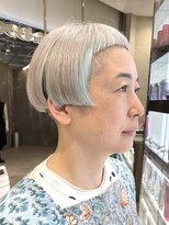 ピークアブー 原宿ハラカド(PEEK-A-BOO) ショートボブ/ショートバング/アイスミント系カラー/PEEKABOO
