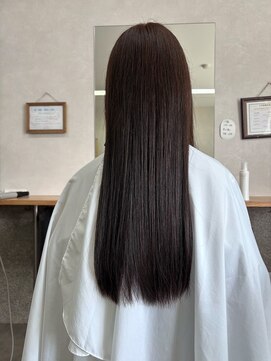 シルエットヘアメイク(silhouette hair make) 【お客様施術】触り心地抜群♪縮毛矯正で艶髪ストレート