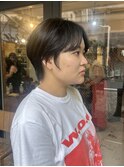 黒髪ハンサムショート