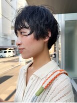 カフ(CAF)&nbsp;CAF 照下 グランマッシュ 暗めカラー ショートパーマ 大阪