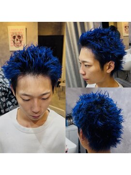 メグロバーバーショップロッポンギ 目黒六(MEGURO BARBER SHOP 6PPONGI) イージードリル×ロイヤルブルー