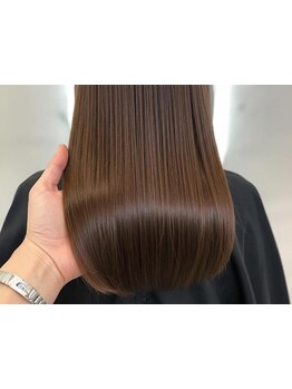 〈蒲生〉ピンとなりすぎない！髪質改善縮毛矯正で毛先までしっとり＊ナチュラルなストレートヘアをご提供！