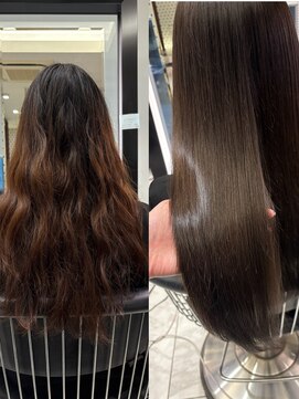 パーマ落としラボ アピッシュ 銀座(apish) 近下菜央/パーマ落とし/パーマやめたい/パーマお直し