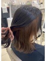 ベルバイグレイス(BELLE by grace)&nbsp;ネイビーブラック×ブラットベージュ(インナーカラー)