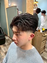 スタンドバーバー 柏(STAND BARBER) MEN’S HAIR/サーフカール/刈り上げセンターパート/<理容室>