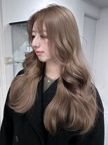 ペレ 渋谷(PELE) イメチェン/ピンクベージュ/アンブレラカラー/前髪/渋谷