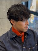 武蔵小杉緩めニュアンスパーマシャドウパーマメンズビジネスヘア
