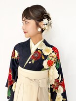 美容堂&nbsp;袴ツインヘアセット　袴撮影メイク