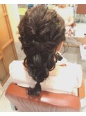 編み下ろしカジュアルヘアセット  neolivecopain