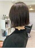 olive/切りっぱなしボブ