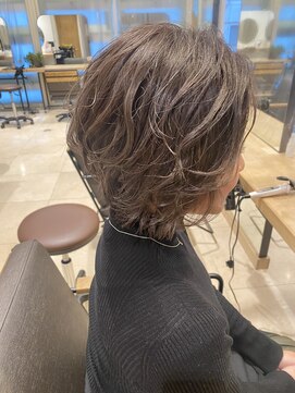 マイラ 銀座(myla) モーブカラーのミルクティーブラウンビターショコラのこなれヘア