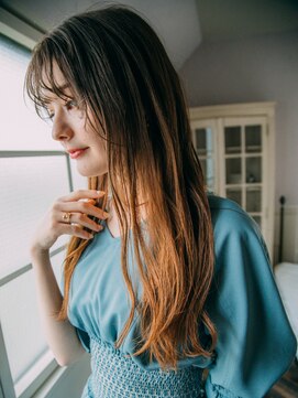 ディンプル 越谷駅前(DiMPlE) ニュアンスロング　越谷駅前美容室　越谷美容室