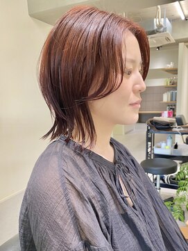 フイ(HUI) 20代30代大人可愛い★小顔ボブ丸みショートウルフカット