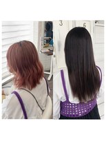 クラン ヘアーアンドスタジオ(CLAN hair & studio)&nbsp;ハイトーンエクステブリーチインナーミルクティーベージュ