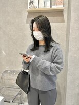 ムード タテマチ(mood tatemachi)&nbsp;レイヤーカット＋オリーブカラー