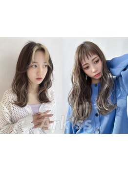 【結んだ時も可愛い！顔周りカット♪】骨格や毛流れを見て丁寧にカット◎小顔効果抜群に[レイヤー/バング]