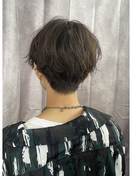 ハピネス 王寺店(Happiness) ハンサムショート ウルフ 刈り上げ センターパート