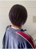 レイヤーカット×ピンクブラウンカラー◎