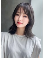 ナイロン 西葛西店(NYLON.)&nbsp;〈NYLON〉顔周りレイヤー×くびれ外はねミディ