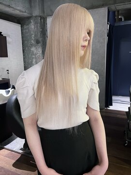 クペウ アエレ(cope'u aele) ボブ/ダブルカラー/ケアブリーチ/ブロンド/梅田/大阪