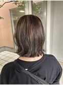 縮毛矯正とハイライトカラーでイメチェンスタイル!