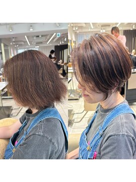 アンド ストーリーズ(&STORIES) ひし形ショート/前下がりショート/絶壁解消40代/50代【橋本】