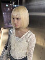 ペレ 栄店(PELE) デザインカラー/レイヤーカット/ウェットヘア/オリーブベージュ