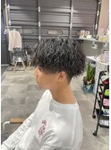 波巻きパーマ