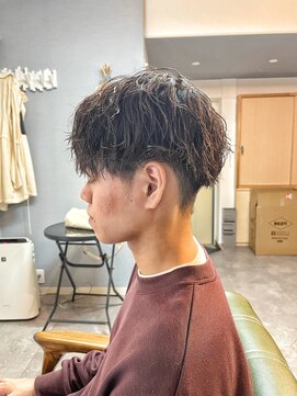 グリードヘア(GREED HAIR) マッシュ×波巻きパーマ