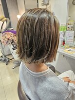オッジ ヘアー 深谷店(Oggi Hair) ナチュラルボブ ハイライト 4月