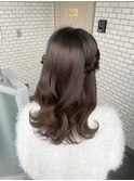 ハーフアップ ハーフツイン ツインアレンジ 巻きおろし イベント