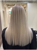 プラチナロイヤルブロンド×バレイヤージュロング