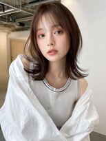 アイシーキョウト(I see kyoto)&nbsp;くびれヘア/レイヤーカット/ベージュカラー/前髪あり