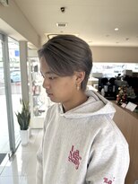 ゴットフロー(GOTTO FLOW) メンズバレイヤージュ/毛流れセンターパート/シルバーベージュ