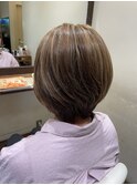 カット×白髪ぼかしハイライト
