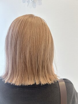 フレックスターバン カナエ(flexTurban KANAE) ボブ×ミルクティーカラー